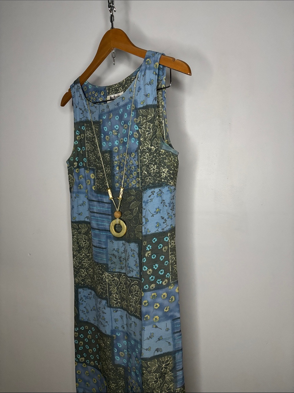 Y2K Nina Piccalino Patchwork Dress Detachable Necklace Charm - Picture 7 of 8